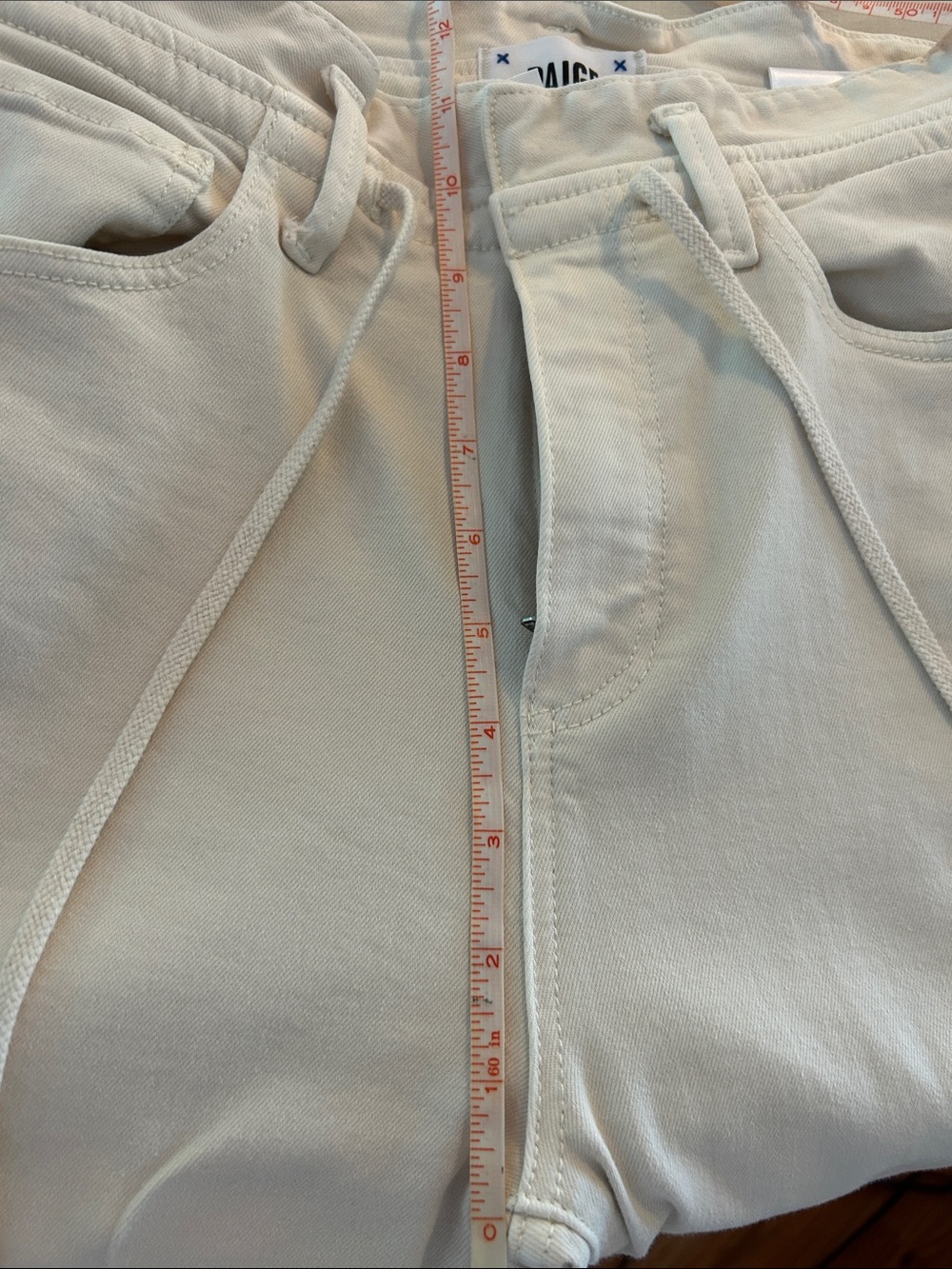 PAIGE Drawstring Wide Leg, High Rise Jeans - Picture 11 of 11
